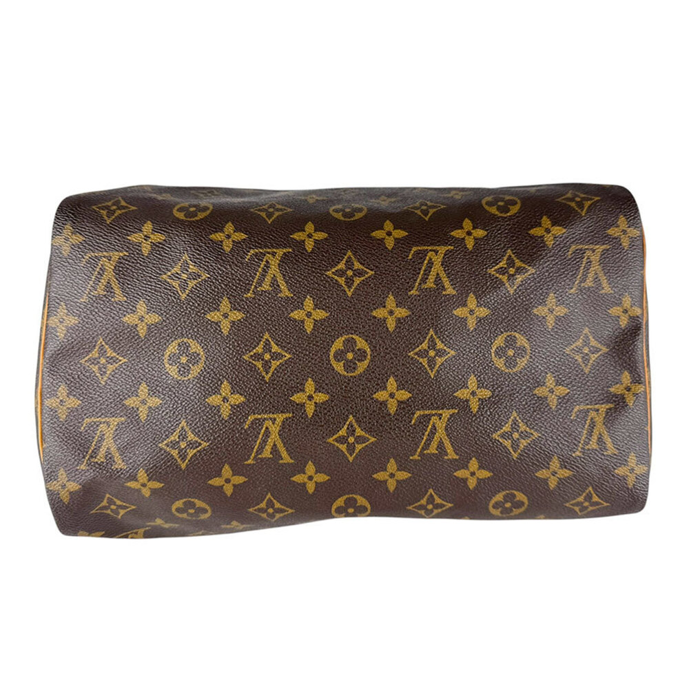 LOUIS VUITTON Brown Monogram Canvas Speedy 30 Bag - Picture 4 of 14
